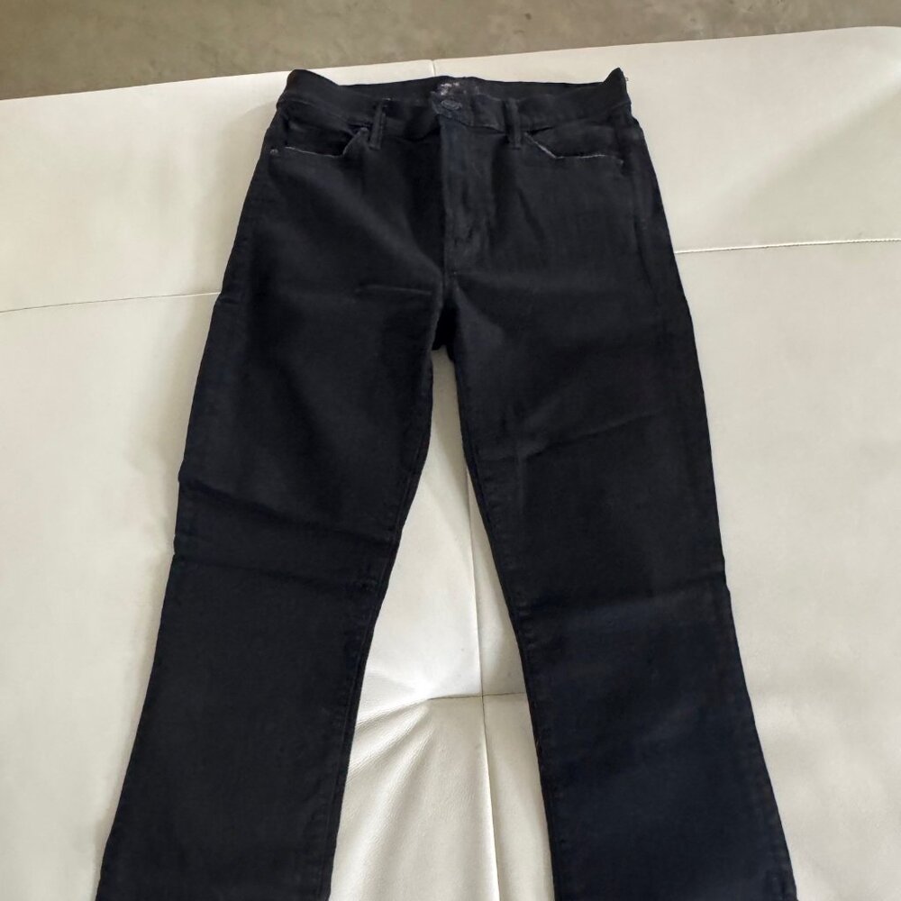 Brand New, never worn, MOTHER "Insider Crop" in black